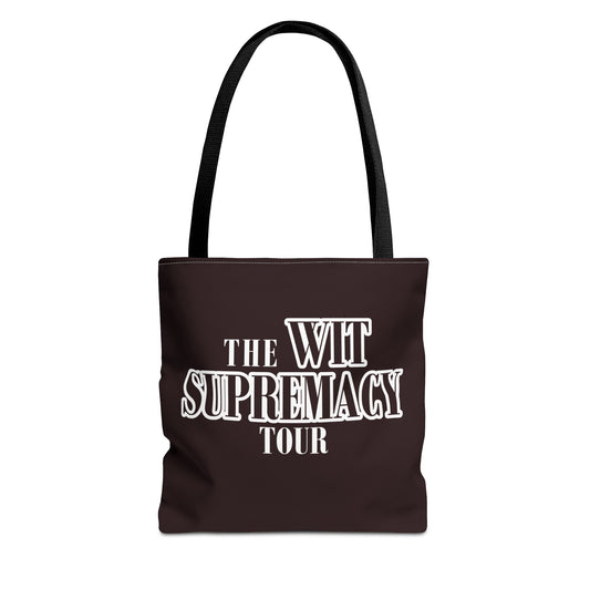 The Wit Supremacy Tour Graphic Dark Tote Bag - Sammy Obeid
