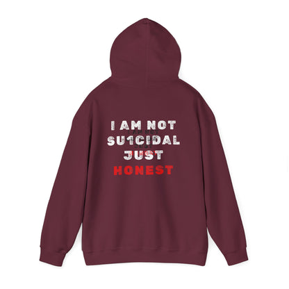 I Am Not Su1cidal Just Honest Dark Hoodie