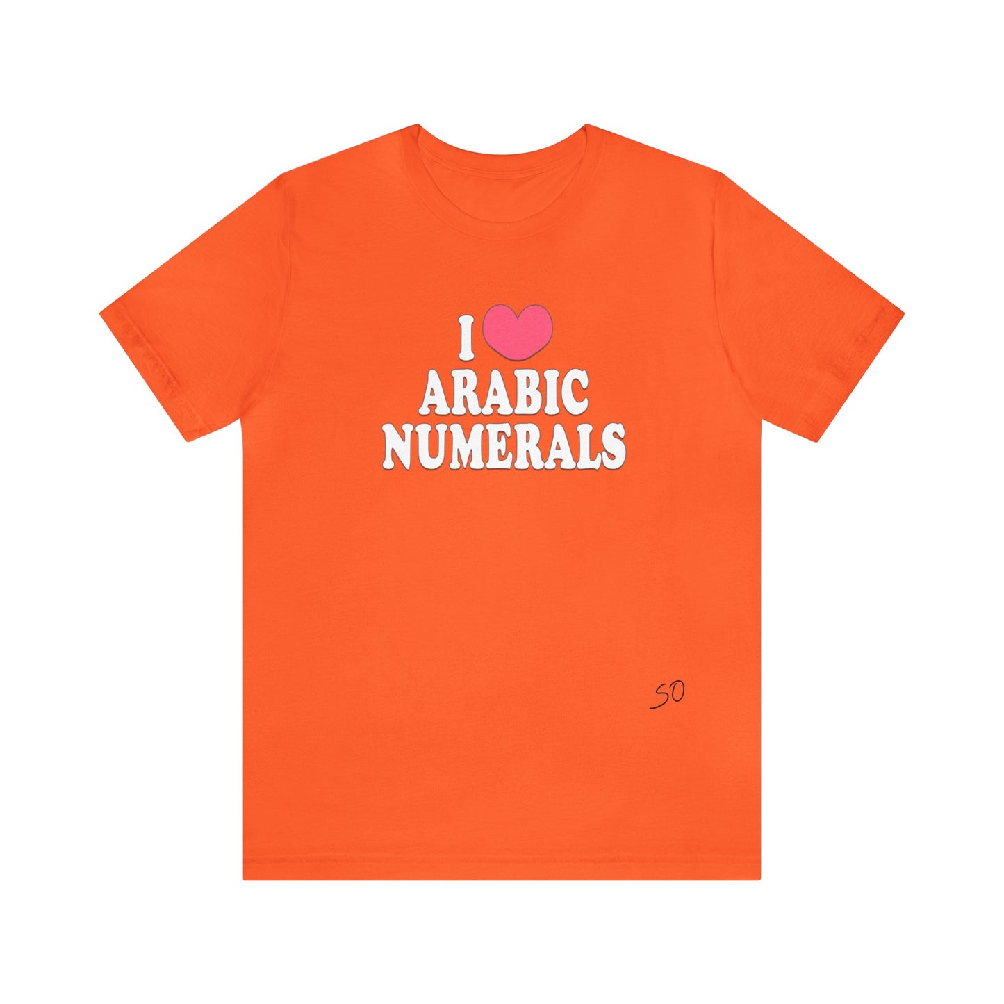 I Love Arabic Numerals